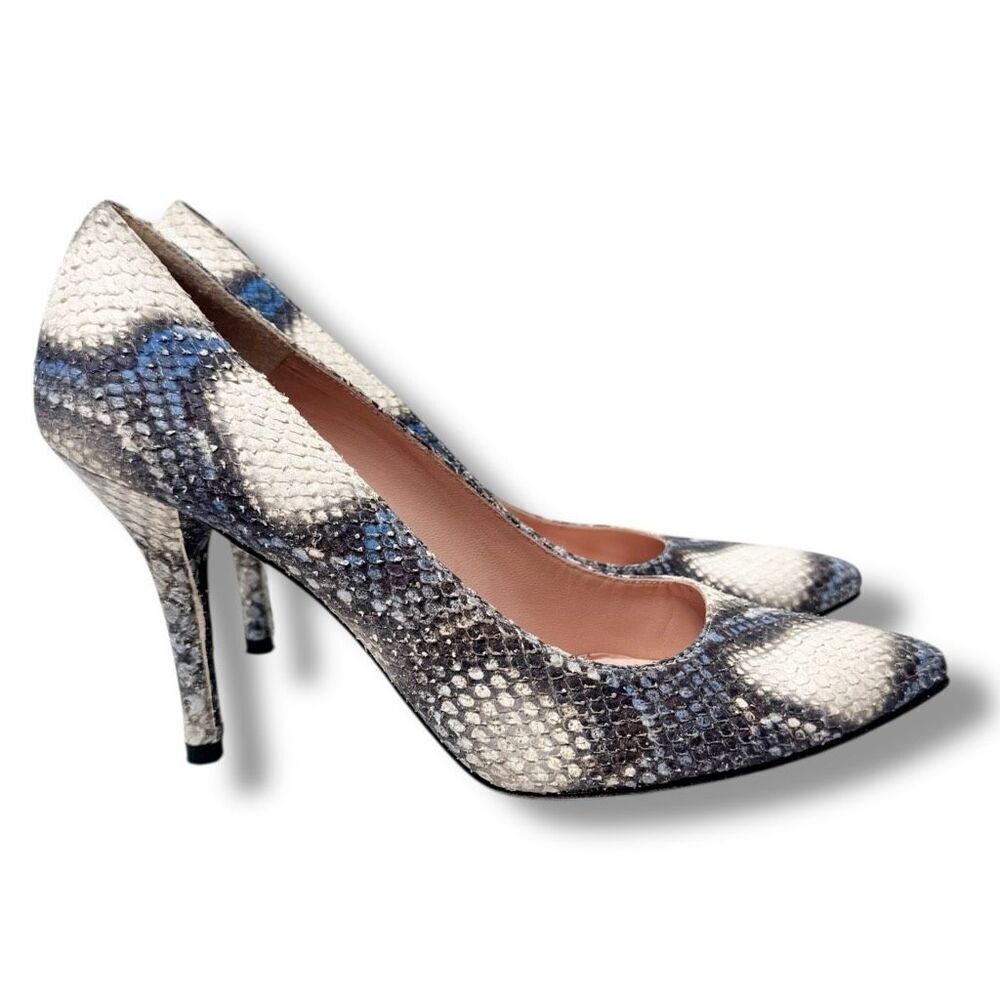 Stuart Weitzman Python Stiletto Pumps Women’s Siz… - image 4